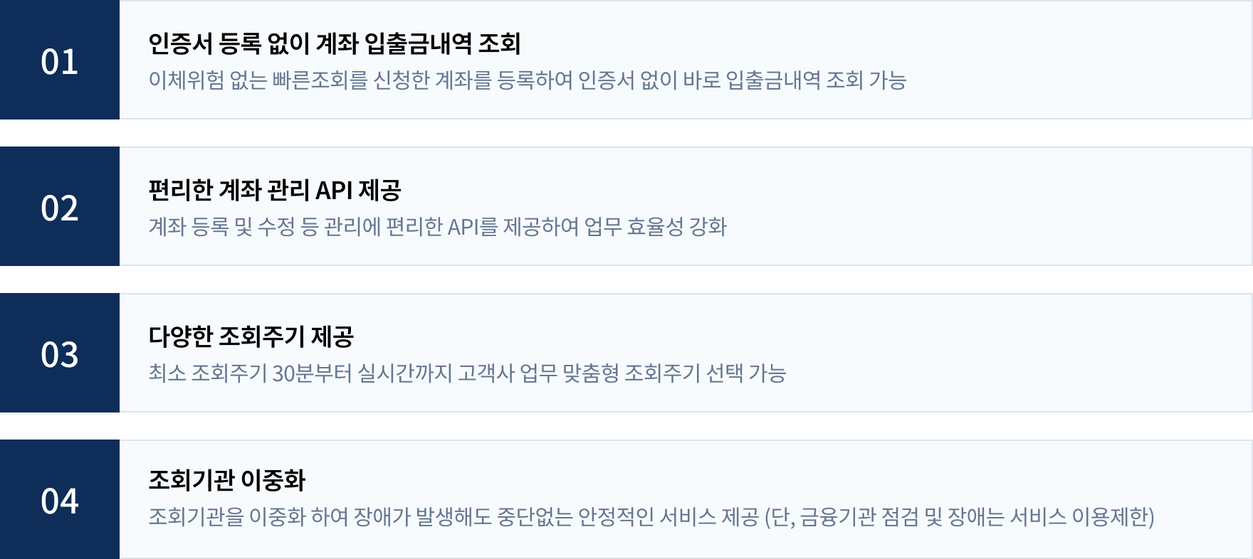 팝빌 계좌조회 특장점 소개